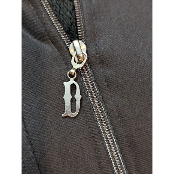 Darkwin Black Goth Coat Faux Fur Trim Ruffle Hem Zip Women’s XXL 1X/2X - Picture 4 of 8